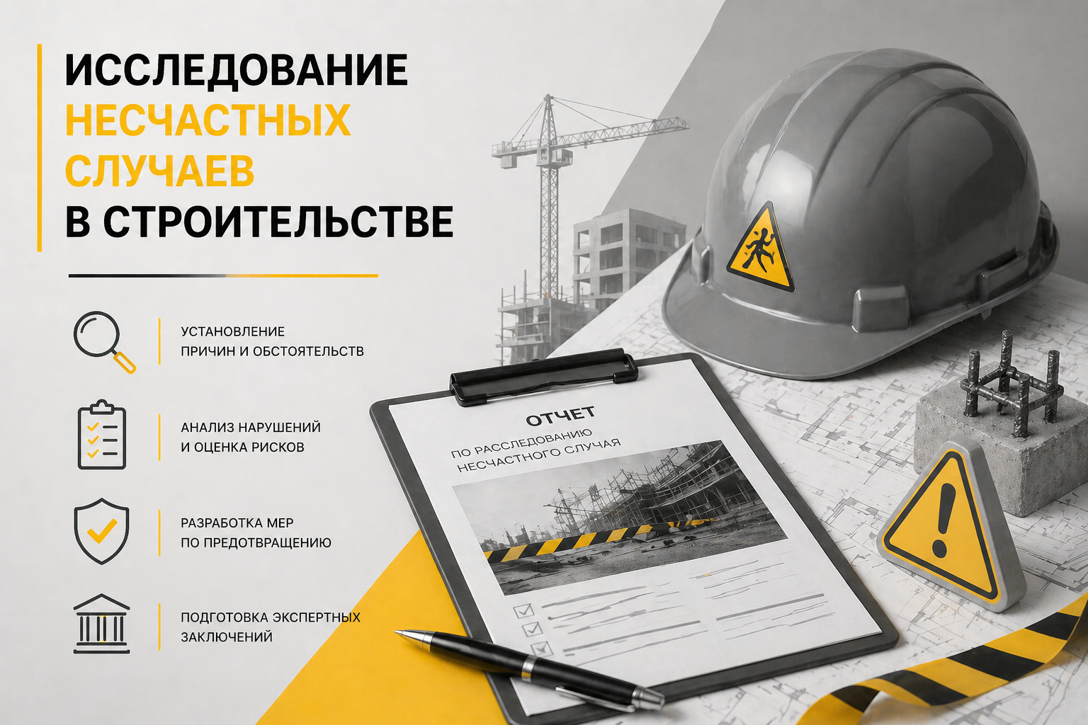 Исследование несчастных случаев в строительстве Исследование несчастных случаев в строительстве